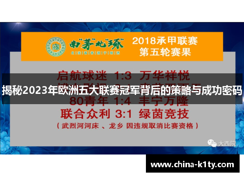 揭秘2023年欧洲五大联赛冠军背后的策略与成功密码